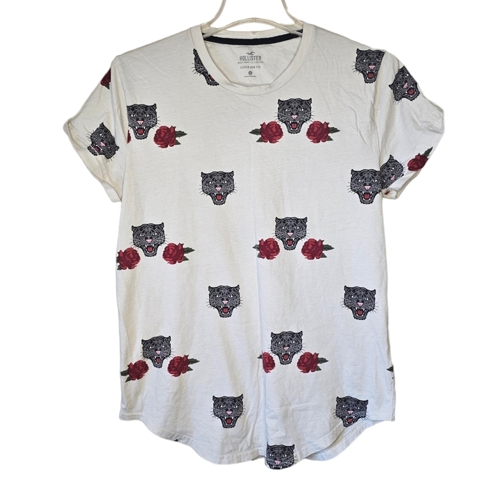 Hollister Must-Have Collection Curved Hem Tee Size Small